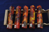 "Fire" Pine cone hybrid pen blanks