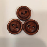 9/16" wood buttons - Quantity of 8