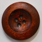 1" wood buttons - Quantity of 4